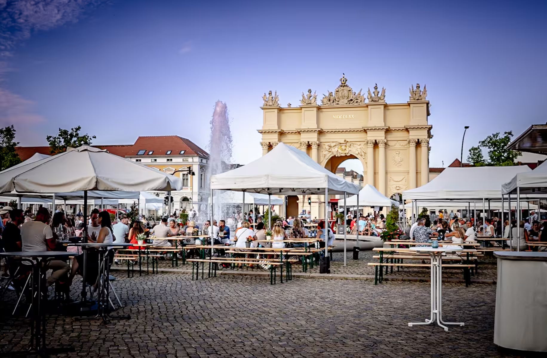 Der Potsdamer Luisenplatz - ein Highlight im Stadtspiel Potsdam „Auf den Spuren Friedrich des Großen“