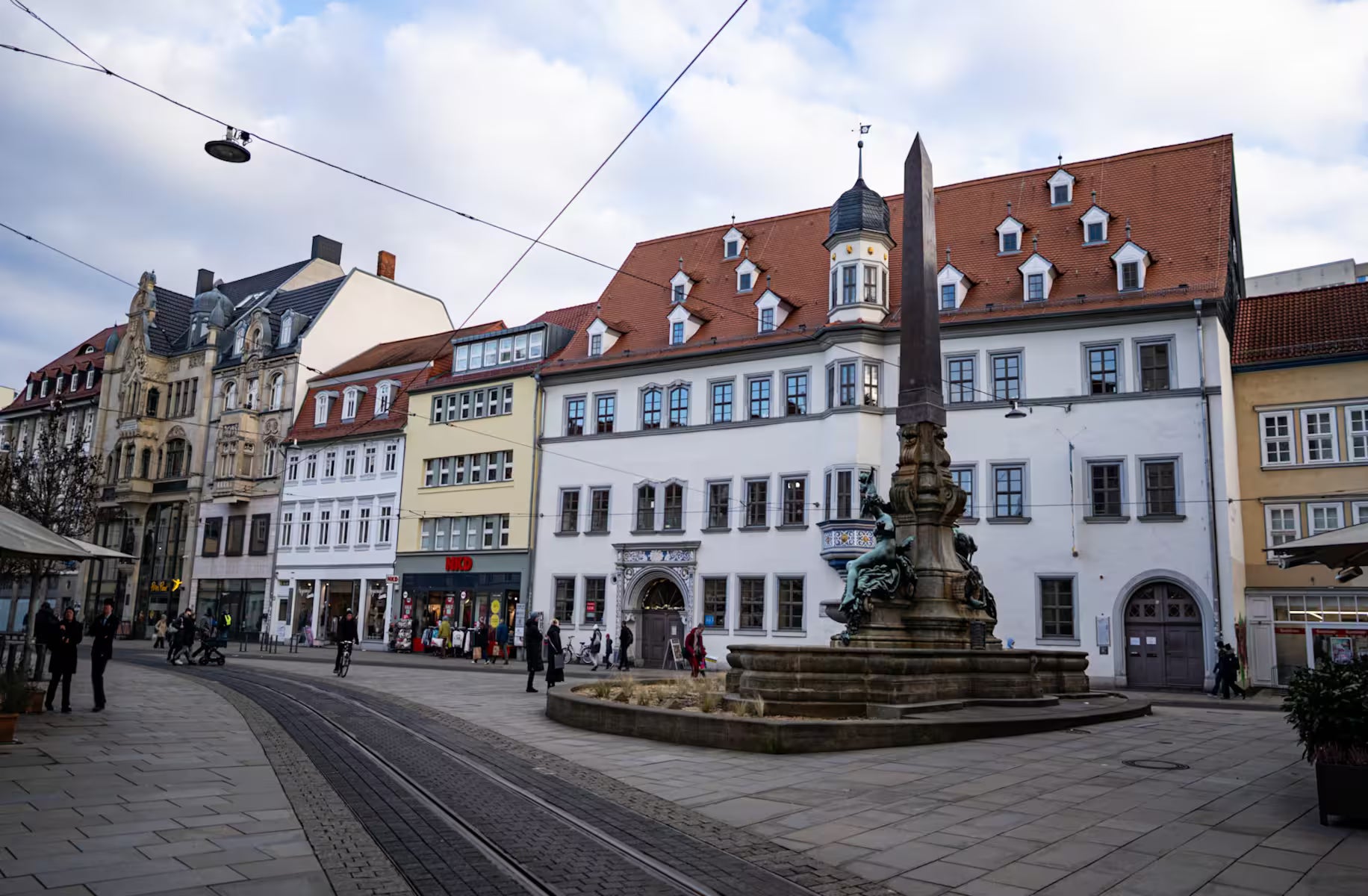 Altstadt von Erfurt – Station des Stadtspiels Urban Puzzle "Im Labyrinth der Zeit"